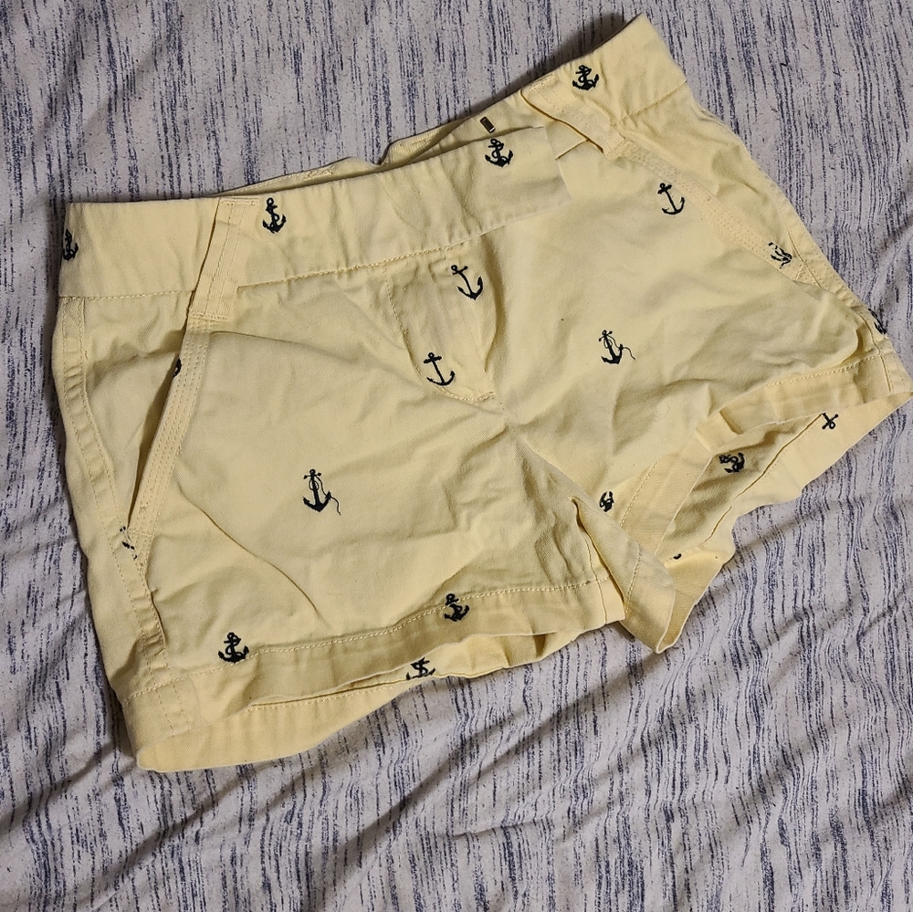 J Crew Yellow Chino Shorts